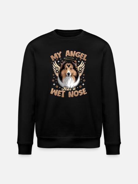 Shetland Sheepdog Sheltie Dog Breed - Stanley/Stella ROLLER Unisex Organic Sweatshirt - black