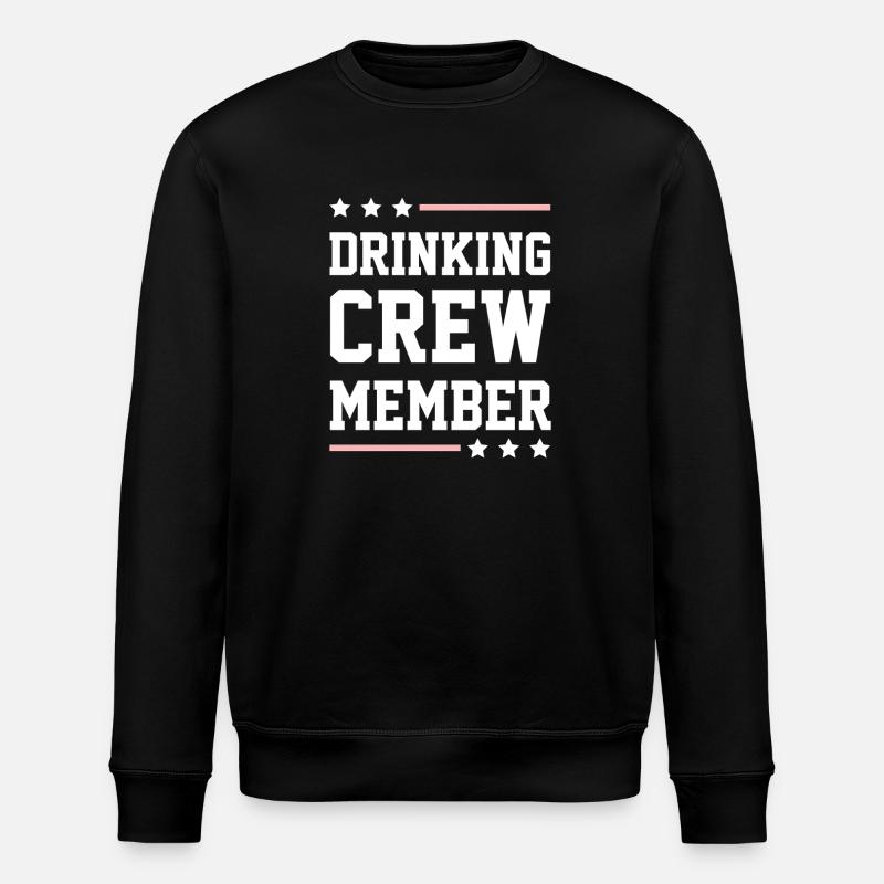 Drinking Crew - Stanley/Stella ROLLER Unisex Organic Sweatshirt - black