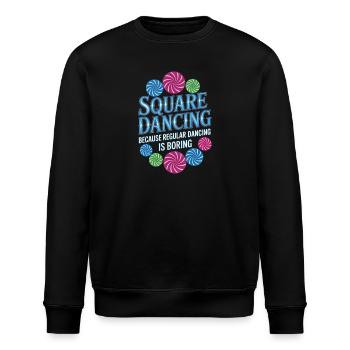 Square Dancing Square Dance Geschenke - Stanley/Stella Unisex Bio-Sweatshirt ROLLER - Schwarz - Vorne - Nik (191cm)