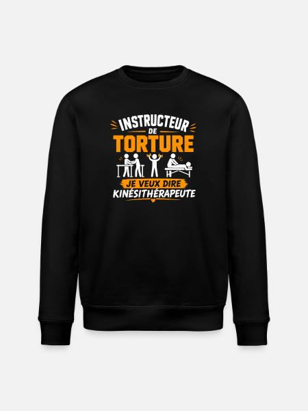 Instructeur Torture Kinésithérapeute - Sweat bio ROLLER Stanley/Stella Unisexe - noir