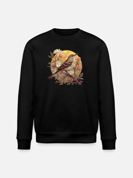 Oiseaux moqueurs Oiseaux moqueurs - Sweat bio ROLLER Stanley/Stella Unisexe - noir