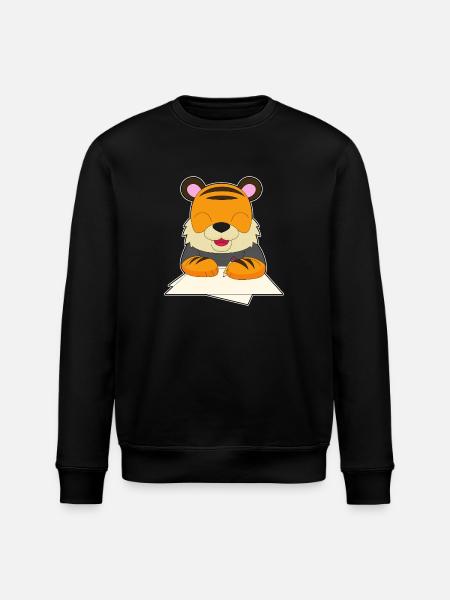 Tiger Student Pencil School - Stanley/Stella ROLLER Unisex Organic Sweatshirt - black