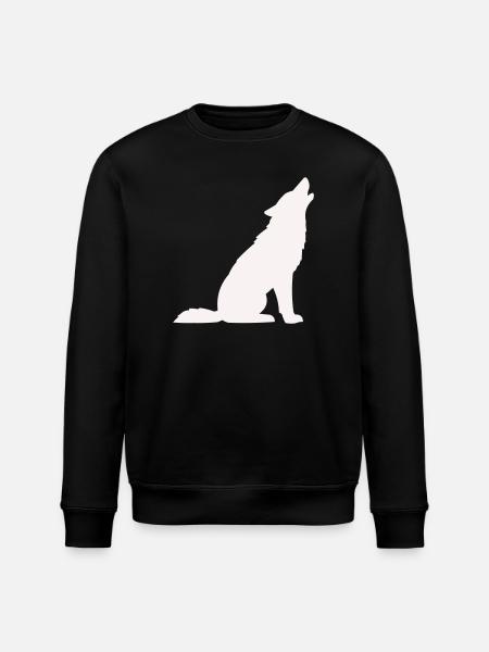 wolf- - Stanley/Stella Unisex Bio-Sweatshirt ROLLER - Schwarz