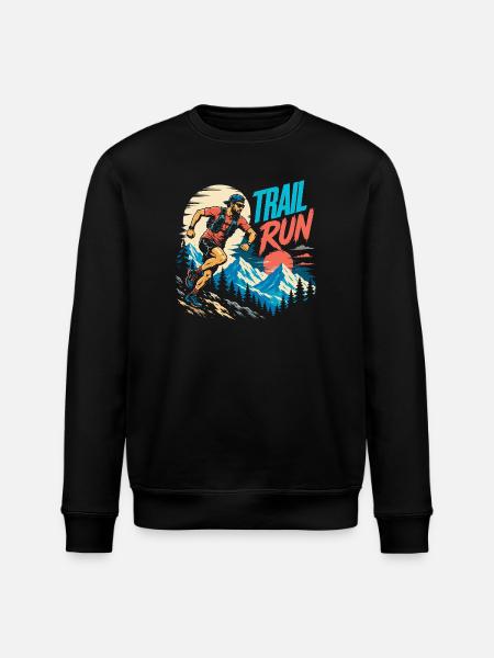Trailrun - Stanley/Stella Unisex Bio-Sweatshirt ROLLER - Schwarz