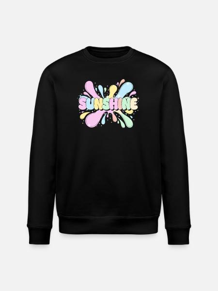 Sunshine Splash - Stanley/Stella ROLLER Unisex Organic Sweatshirt - black