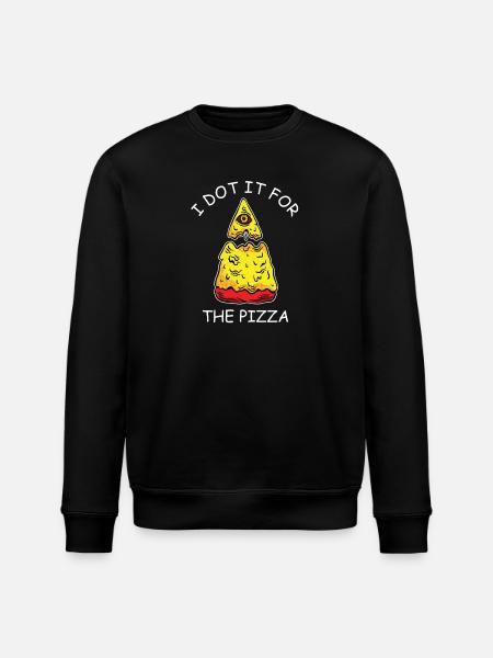 Pizza, amateurs de pizza - Sweat bio ROLLER Stanley/Stella Unisexe - noir