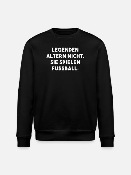 Fussball Spruch - Stanley/Stella Unisex Bio-Sweatshirt ROLLER - Schwarz