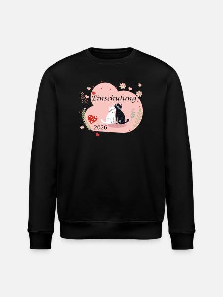  Einschulung 2026 - Stanley/Stella Unisex Bio-Sweatshirt ROLLER - Schwarz