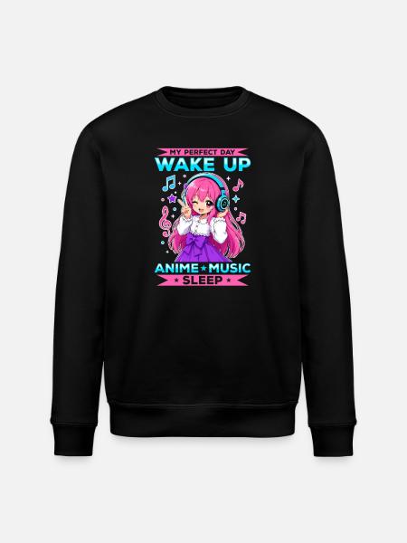 Anime et musique Chibi - Sweat bio ROLLER Stanley/Stella Unisexe - noir