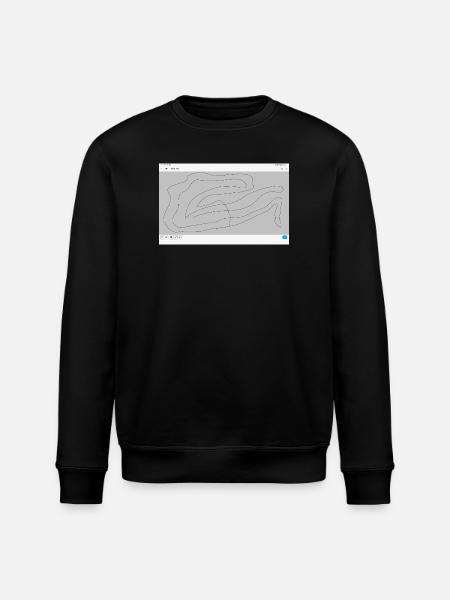 Fließende Konturen Linienkunst - Stanley/Stella Unisex Bio-Sweatshirt ROLLER - Schwarz
