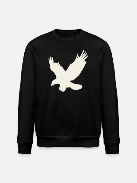 Silhouette d’aigle en vol - Sweat bio ROLLER Stanley/Stella Unisexe - noir