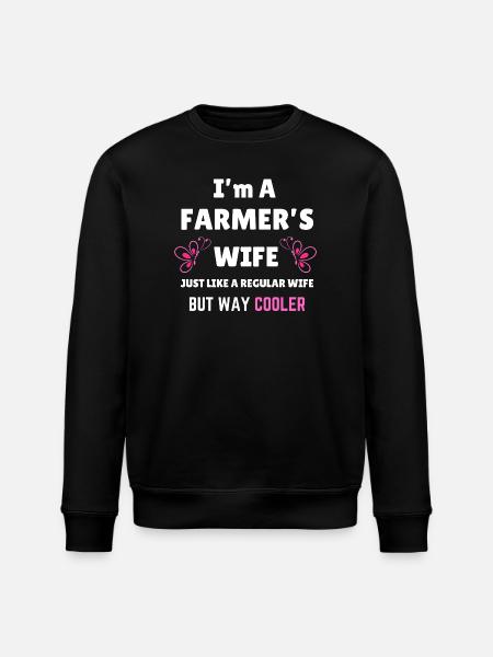 Bauernfrau rustikales Landdesign - Stanley/Stella Unisex Bio-Sweatshirt ROLLER - Schwarz