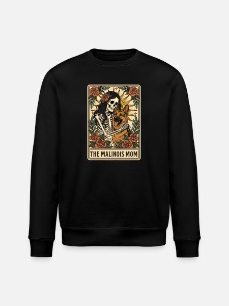 Der Malinois-Mama-Belgischer Schäferhund - Stanley/Stella Unisex Bio-Sweatshirt ROLLER - Schwarz