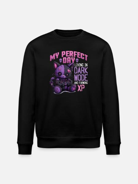 Pastel Goth Soft Goth Gaming Gamer - Stanley/Stella ROLLER Unisex Organic Sweatshirt - black