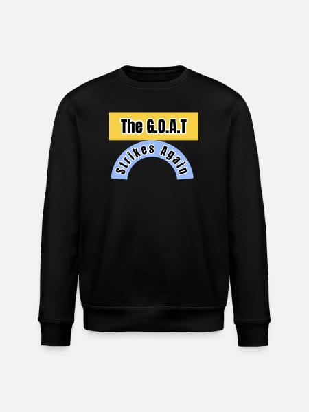 The GOAT Strikes Again - Stanley/Stella ROLLER Unisex Organic Sweatshirt - black