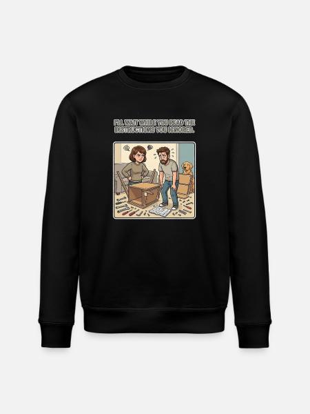I'll Wait - Stanley/Stella ROLLER Unisex Organic Sweatshirt - black