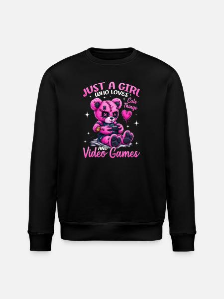Pastel Goth Soft Goth Gaming Gamer - Stanley/Stella ROLLER Unisex Organic Sweatshirt - black