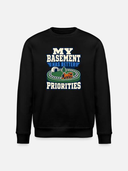 Model railway layout, - Stanley/Stella ROLLER Unisex Organic Sweatshirt - black