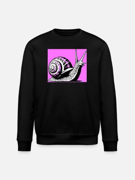 Snail - Stanley/Stella ROLLER Unisex Organic Sweatshirt - black