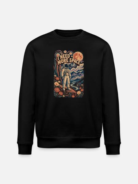 J’ai besoin de plus d’espace - Sweat bio ROLLER Stanley/Stella Unisexe - noir