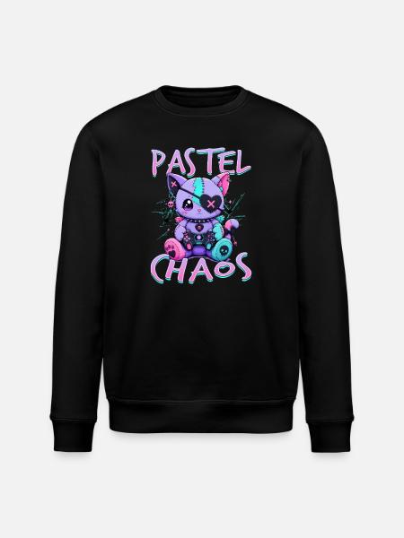 Pastel Goth Soft Goth Gaming Gamer - Stanley/Stella ROLLER Unisex Organic Sweatshirt - black