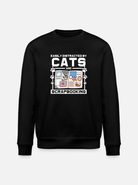 Chats et scrapbooking - Sweat bio ROLLER Stanley/Stella Unisexe - noir
