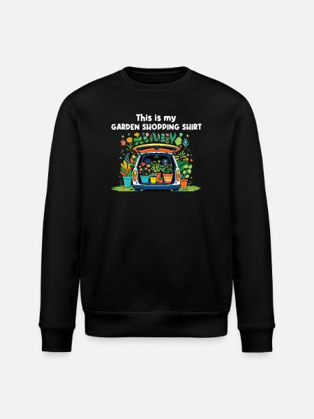Funny gardening fun mothers - Stanley/Stella ROLLER Unisex Organic Sweatshirt - black