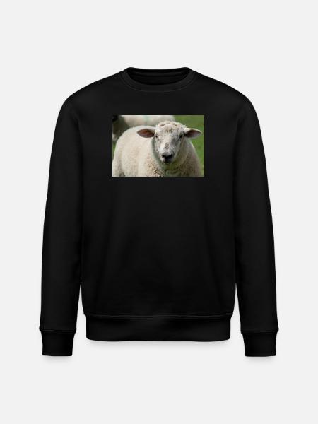 Close-up of a sheep - Stanley/Stella ROLLER Unisex Organic Sweatshirt - black
