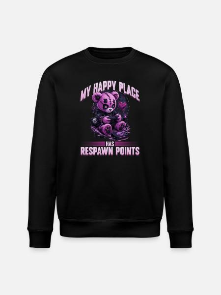 Pastel Goth Soft Goth Gaming Gamer - Stanley/Stella ROLLER Unisex Organic Sweatshirt - black