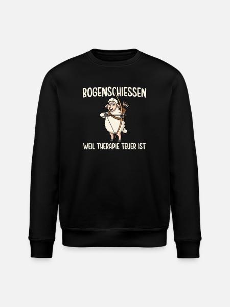 Bogenschießen Weil Therapie Teuer Ist - Stanley/Stella Unisex Bio-Sweatshirt ROLLER - Schwarz