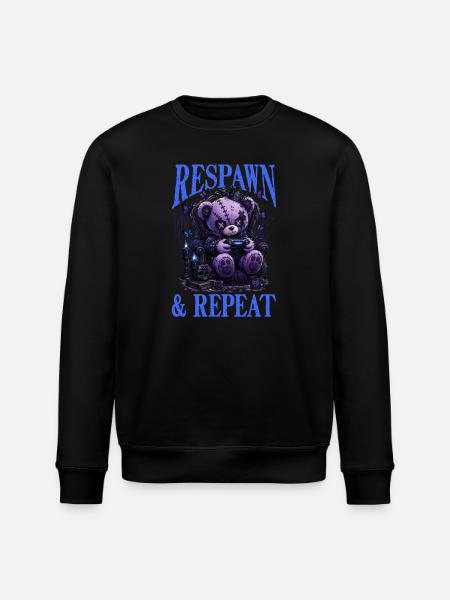 Pastel Goth Soft Goth Gaming Gamer - Stanley/Stella ROLLER Unisex Organic Sweatshirt - black