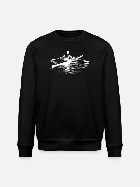 Rower Sketch - Stanley/Stella ROLLER Unisex Organic Sweatshirt - black