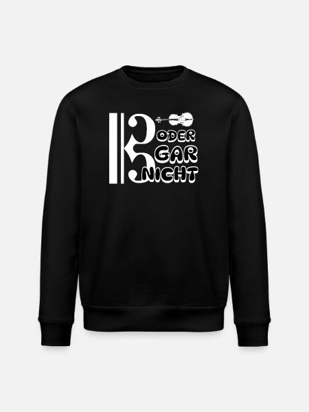 Bratsche - Bassschlüssel oder gar nicht - Stanley/Stella Unisex Bio-Sweatshirt ROLLER - Schwarz