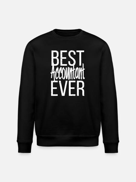 best accountant ever - Stanley/Stella ROLLER Unisex Organic Sweatshirt - black