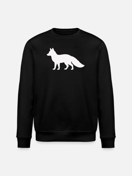 fuchs_silhouette_tier- - Stanley/Stella ROLLER Unisex Organic Sweatshirt - black