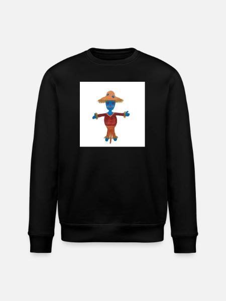 Susi Scarecrow Child Motif - Stanley/Stella ROLLER Unisex Organic Sweatshirt - black