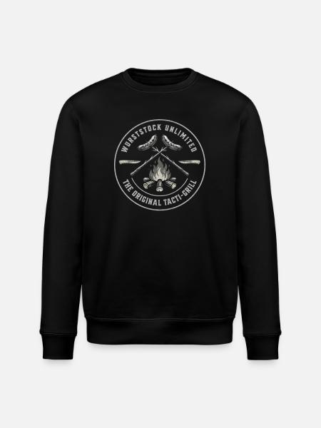 Original Tactical Grill Emblem - Stanley/Stella ROLLER Unisex Organic Sweatshirt - black