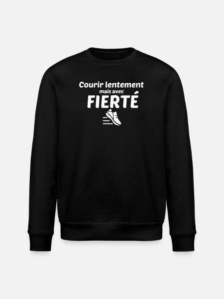 Run slowly, but with pride - Stanley/Stella ROLLER Unisex Organic Sweatshirt - black