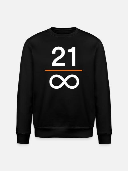 Bitcoin digitales Geld Wertspeicher Finanzen - Stanley/Stella Unisex Bio-Sweatshirt ROLLER - Schwarz