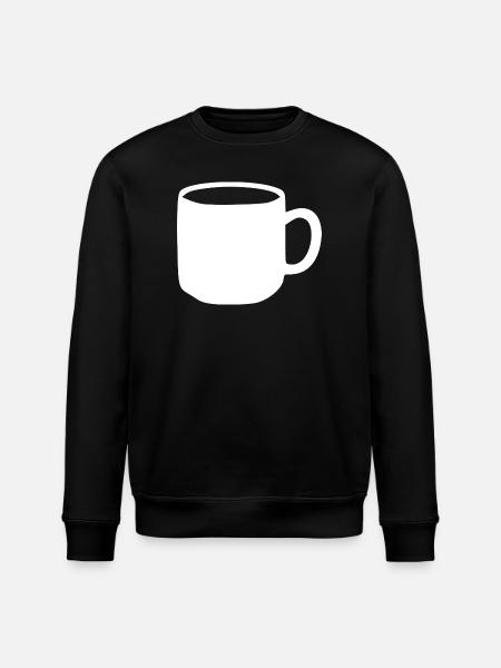 White Mug Gift - Stanley/Stella ROLLER Unisex Organic Sweatshirt - black