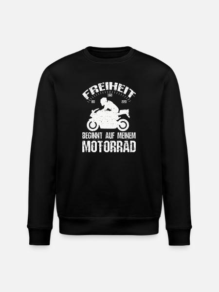 Freiheit Motorrad - Stanley/Stella Unisex Bio-Sweatshirt ROLLER - Schwarz