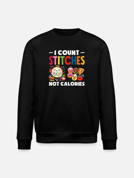 Lustiges Nadelspitzen-bastelhobby - Stanley/Stella Unisex Bio-Sweatshirt ROLLER - Schwarz