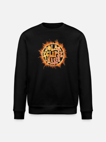 Solar eclipse chaser - Stanley/Stella Unisex Bio-Sweatshirt ROLLER - Schwarz