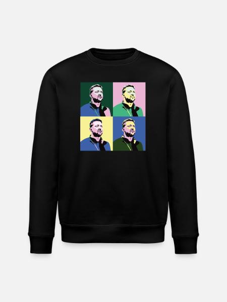 Zelensky Pop-Art - Stanley/Stella ROLLER Unisex Organic Sweatshirt - black