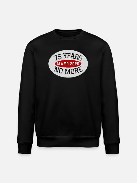 Mayo, 75 Years No More - Stanley/Stella ROLLER Unisex Organic Sweatshirt - black
