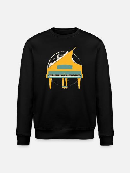 Feel the buttons - Stanley/Stella ROLLER Unisex Organic Sweatshirt - black