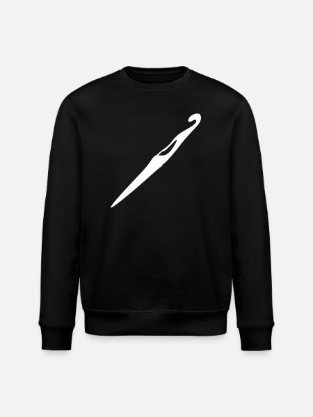 Crochet Crochet Hook Gift - Stanley/Stella ROLLER Unisex Organic Sweatshirt - black