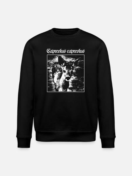 Capreolus capreolus - Stanley/Stella ROLLER Unisex Organic Sweatshirt - black