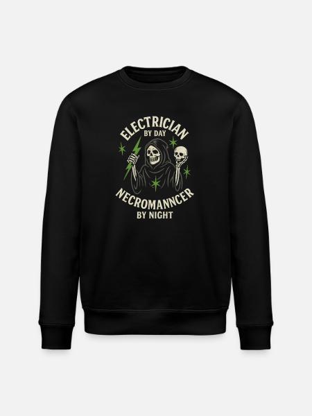 Elektriker-Nekromant - Stanley/Stella Unisex Bio-Sweatshirt ROLLER - Schwarz