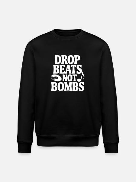 Drop Beats Not Bombs - Stanley/Stella Unisex Bio-Sweatshirt ROLLER - Schwarz